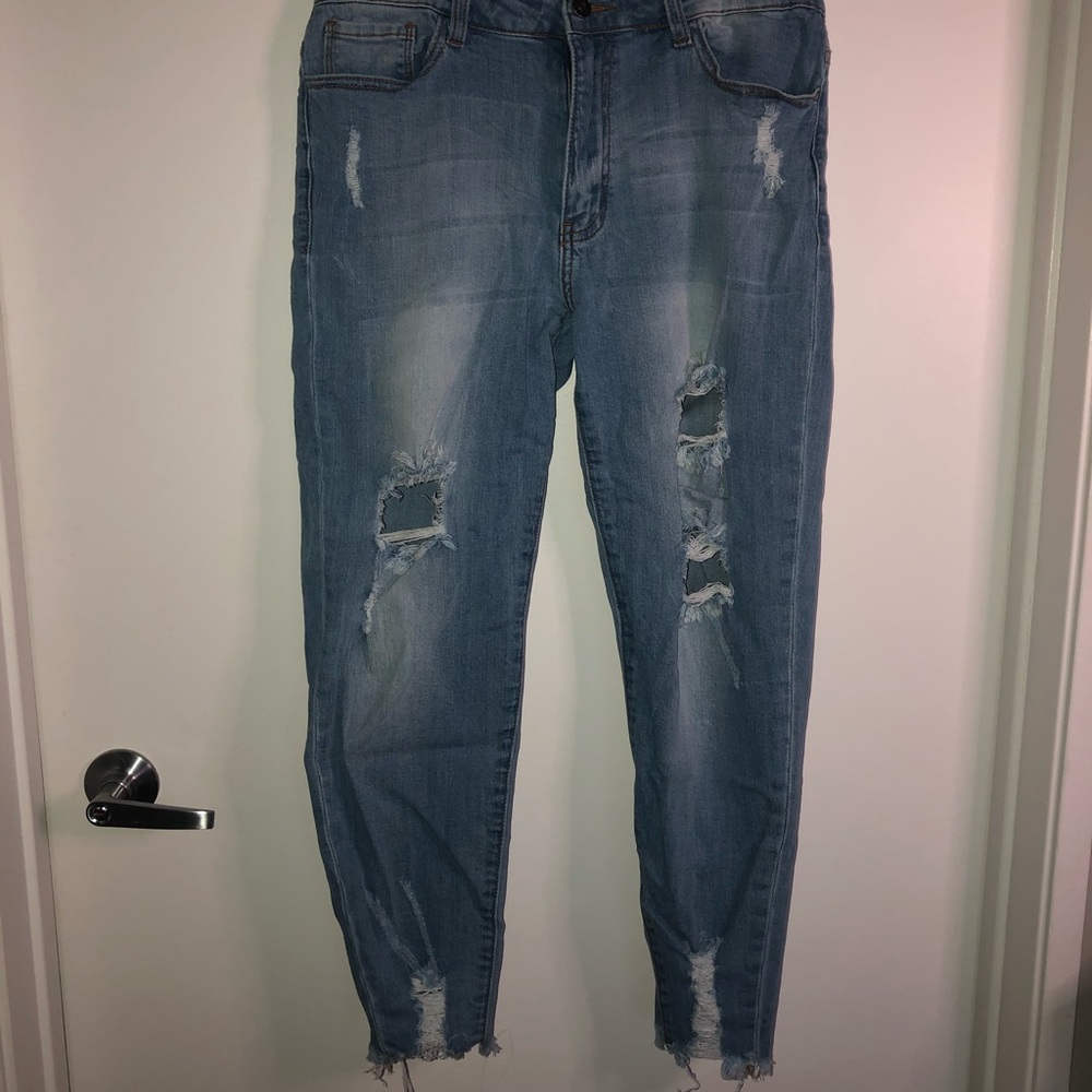 🆕 Nature Distressed Boyfriend Jeans